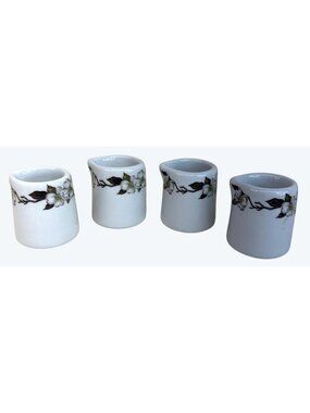 4 Shenango Restaurant Ware Northern Dogwood Individual Creamers N9